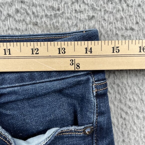 American Eagle Jeans Womens 6 Curvy High Rise Skinny Kick Boot Denim - Picture 6 of 9